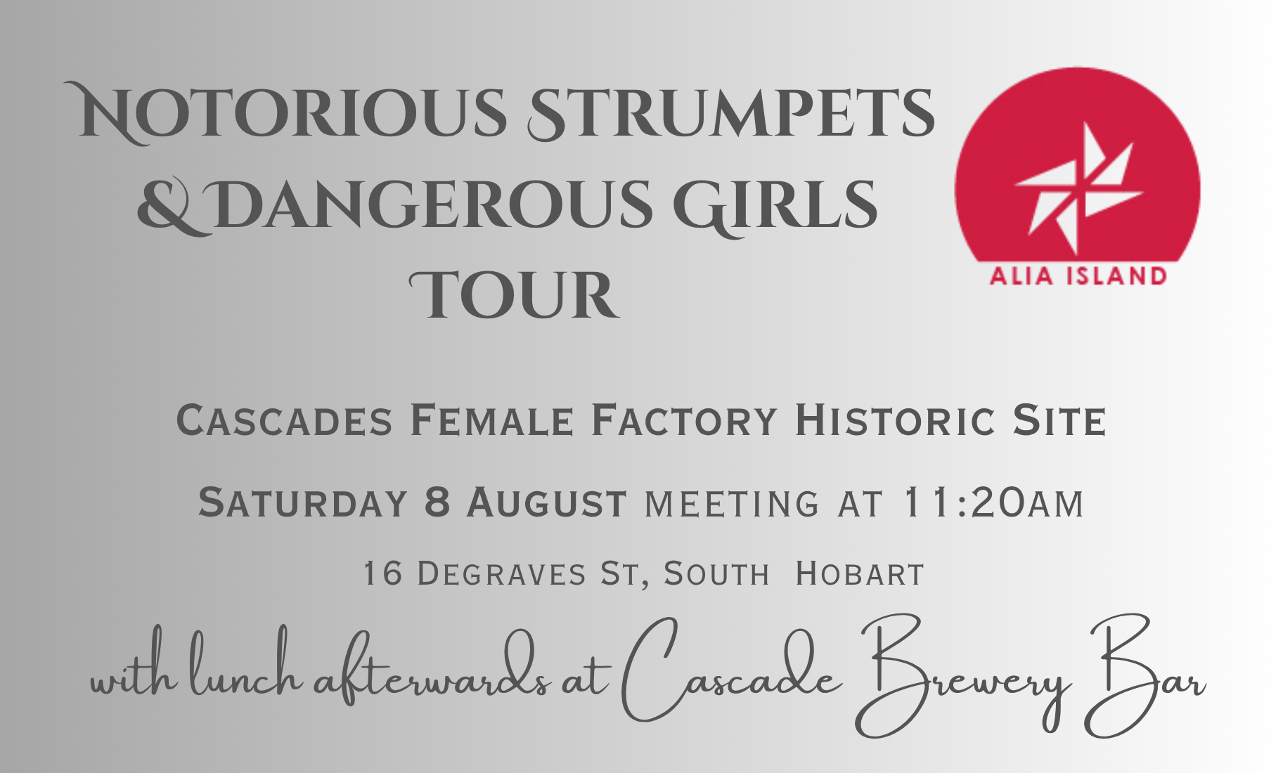 ALIA Island: Cascades Female Factory Tour